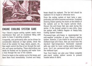 1961 Ford Falcon Owner's Manual Page 39: Engine Cooling System Care