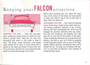 1961 Ford Falcon Owner's Manual Page 43: Keeping Your Falcon Attractive