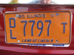 Illinois 2011 Dealership License Plate