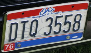 Ohio Birthplace of Aviation License Plate