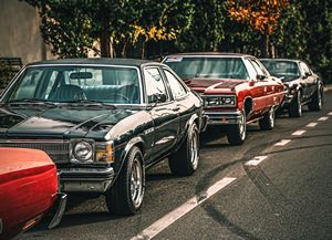 Classic American cars in Tehran
