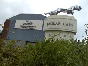 Jaguar Factory at Castle Bromwich in Birmingham