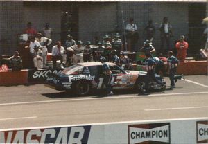 1987 Dale Jarrett Car at the 1987 Champion Spark Plug 400