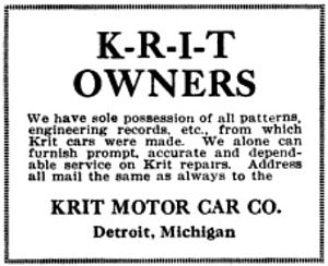 1911 K-R-I-T Advertisement