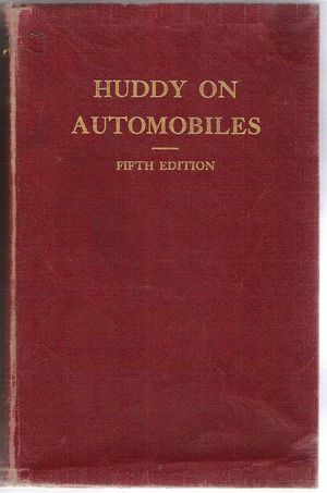 The Law of Automobiles/Huddy on Automobiles Front Cover