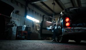 Classic Car in Garage