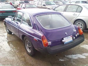 Purple MGB GT
