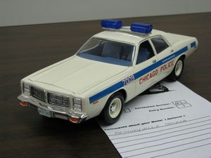 1978 Dodge Monaco Chicago Police Department Model Car