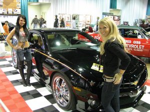Muscle Car & Corvette Nationals - Ladies of Nickey Chevrolet - Fred Gibb Camaro