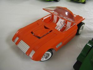 Orange Hauler Model Car