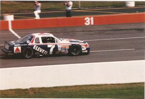 1986 Kyle Petty Car at the 1986 Champion Spark Plug 400