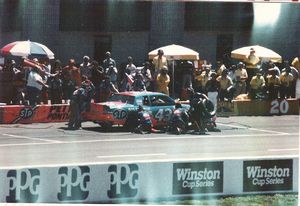 1985 Richard Petty Pontiac at the 1985 Champion Spark Plug 400