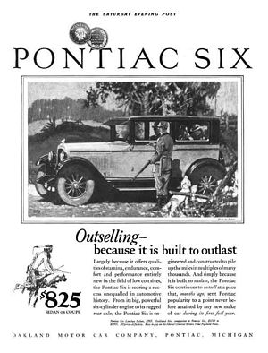 1926 Pontiac Six Advertisement