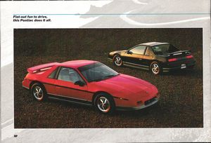 1985 Pontiac Catalog Cover - Pontiac Fiero GT