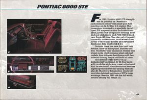 1985 Pontiac Catalog - Pontiac 6000