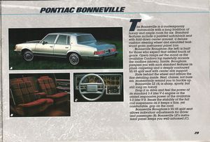 1985 Pontiac Catalog - Pontiac Bonneville