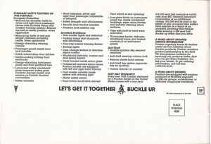 1985 Pontiac Catalog - Back Cover