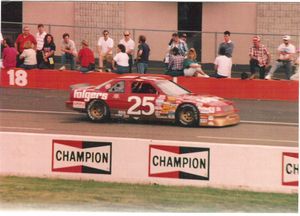 1989 Ken Schrader Car at the 1989 Champion Spark Plug 400