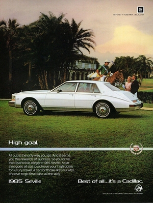 1985 Cadillac Seville Magazine Advertisement