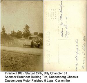 1914 Elgin Road Race Billy Chandler