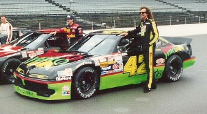 Kyle Petty at the Indianapolis Motor Speedway NASCAR Tire Test