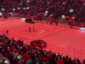 Chevrolet on ice for Detroit Red Wings Intermission