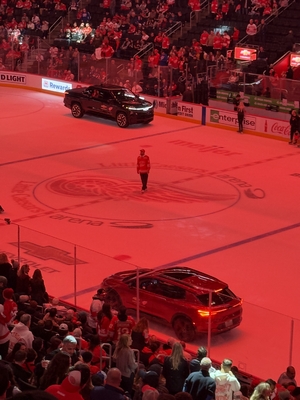 Chevrolet on ice for Detroit Red Wings Intermission