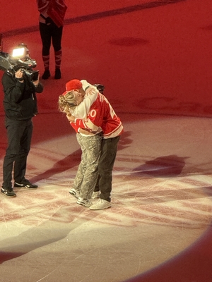 Chevrolet on ice for Detroit Red Wings Intermission