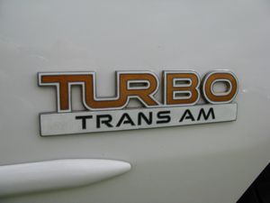 1989 Pontiac Trans Am Turbo Emblem