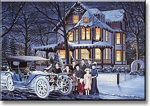 The American Christmas 1910 - 1910 American Traveler Art