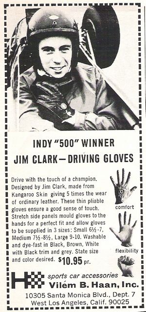 Vilém B. Haan Jim Clark Driving Gloves