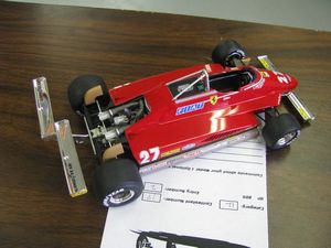 1982 Gilles Villeneuve Ferrari 126C2 Model Car