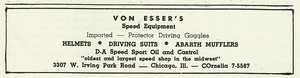 Von Esser's Speed Equipment