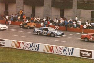 1986 Rusty Wallace Car at the 1986 Champion Spark Plug 400
